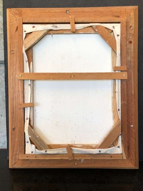 WOW !!! STUNNING FRAMED CHINESE OIL ON CANVAS BY NAING WIN IN EXCELLENT CONDITION
