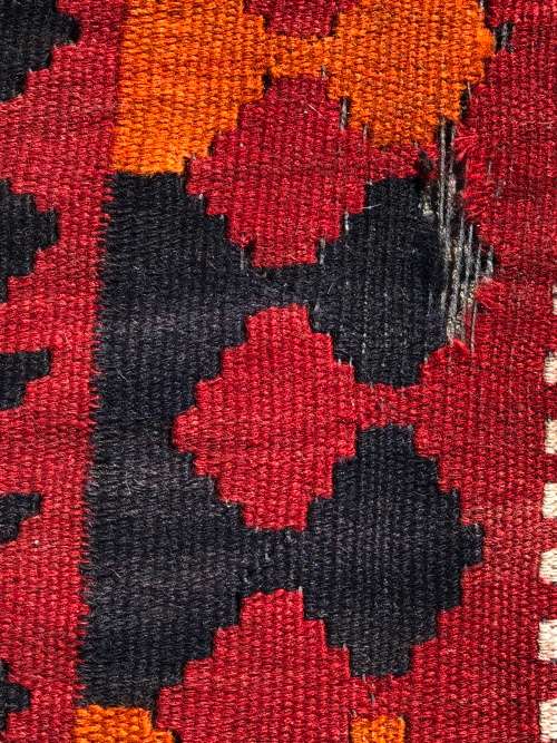 WOW !!! LARGE PURE WOOL HAND KNOTTED FLAT WEAVE PERSIAN KELIM CARPET 3000 X 2000mm