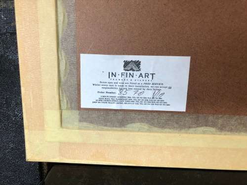 INVESTMENT ART ~ FAMOUS SA ARTIST JOE EBERSOHN (1947 - ) FRAMED WATERCOLOR LANDSCAPE
