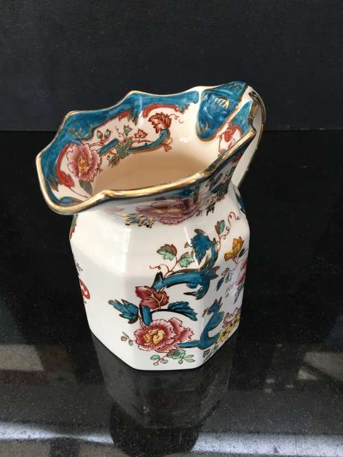 Stunning Rare Antique Masons Ironstone Made in England "Java" Water Pitcher. 1Lt