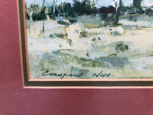 WOW !!! STUNNING FRAMED PRINT OF A CHRISTIAAN NICE ORIGINAL PAINTING