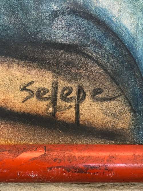 INVESTMENT ART~ DANIEL SELEPE (1946-) - MIXED MEDIA SIGNED AND FRAMED