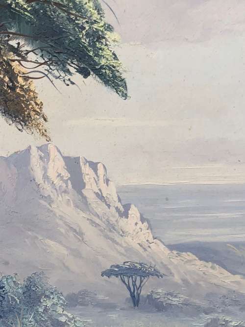 INVESTMENT ART~ LES ALBERTYN - SOUTH AFRICAN ARTIST(1931-2011) FRAMED OIL ON BOARD LANDSCAPE