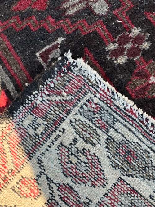 STUNNING NICELY WORN PURE WOOL HAND KNOTTED VINTAGE SIRJAN SHAHR BABAK PERSIAN CARPET 1950 X 1310mm