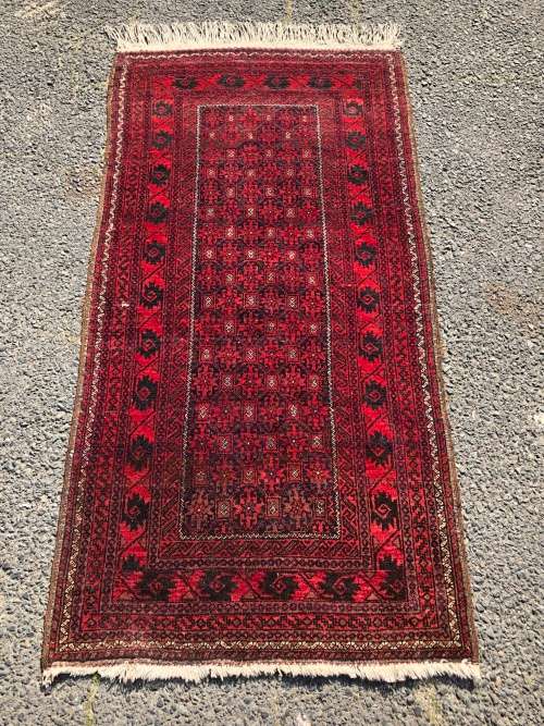 WOW !!! STUNNING PURE WOOL HAND KNOTTED BALOUCH PERSIAN CARPET 1610 X 845mm