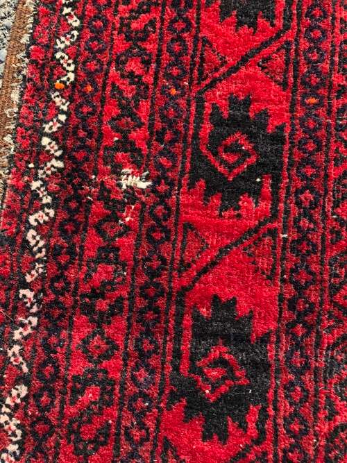 WOW !!! STUNNING PURE WOOL HAND KNOTTED BALOUCH PERSIAN CARPET 1610 X 845mm