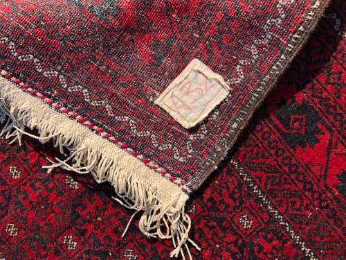 WOW !!! STUNNING PURE WOOL HAND KNOTTED BALOUCH PERSIAN CARPET 1610 X 845mm