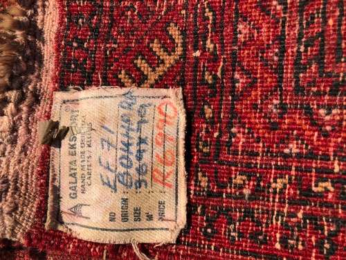 WOW !!! VINTAGE NICELY WORN HAND KNOTTED PURE WOOL PERSIAN BOKHARA RUNNER 3690 X 790mm