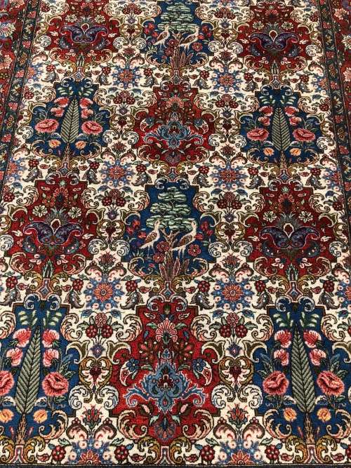 ANOTHER BEAUTY - PURE WOOL HAND KNOTTED BAKHTIARI GARDEN PATTERN PERSIAN CARPET 2510 X 1620mm