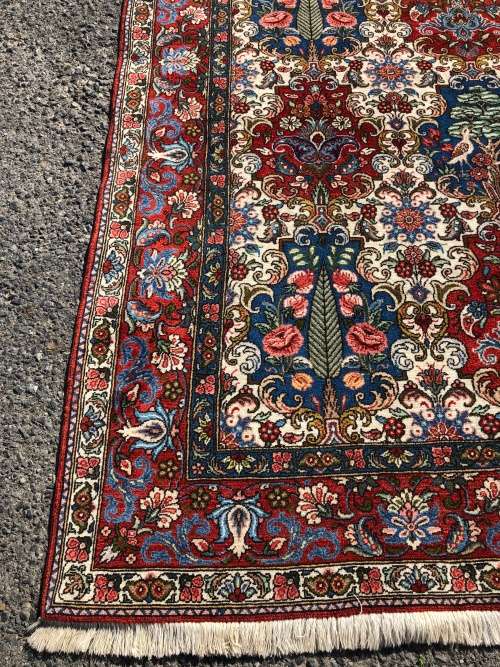 ANOTHER BEAUTY - PURE WOOL HAND KNOTTED BAKHTIARI GARDEN PATTERN PERSIAN CARPET 2510 X 1620mm