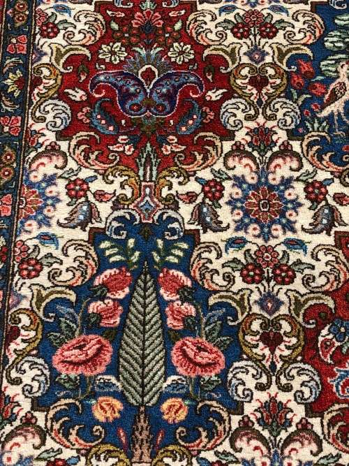 ANOTHER BEAUTY - PURE WOOL HAND KNOTTED BAKHTIARI GARDEN PATTERN PERSIAN CARPET 2510 X 1620mm