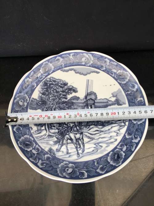 Beautiful Vintage Delft Holland Special Limited  Collection Edition Windmill. 27 cm Display Plate.