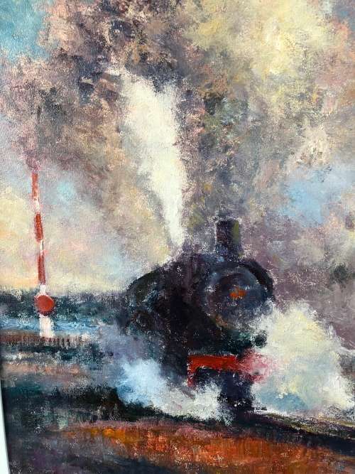 WOW !!! PETER JANDER - RENOWNED SOUTH AFRICAN ARTIST ORIGINAL FRAMED OIL ON CANVAS - SIGNED