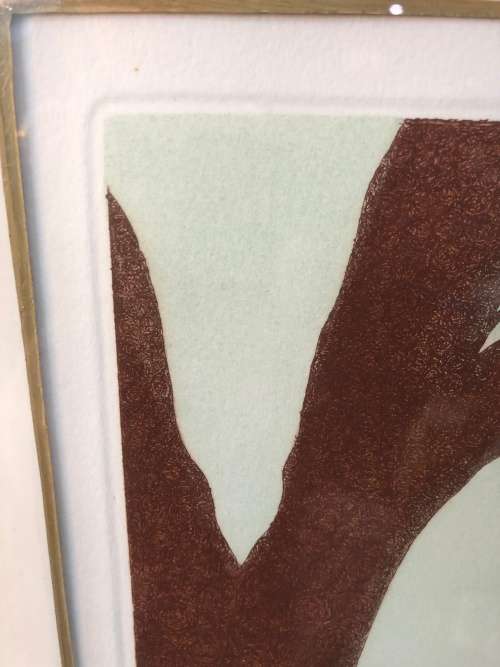 WOW !!! GILLIAN LAWSON FAMOUS BRITISH ARTIST - FRAMED ORIGINAL ETCHING NUMBERED AND SIGNED