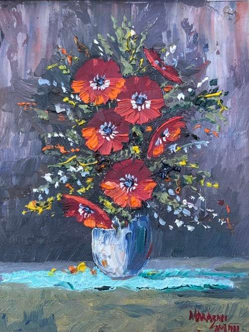 HIGH INVESTMENT ART !!! - MALACHI SMITH (1948-2012) - GRAND MASTER - SA ARTIST ORIGINAL OIL PAINTING