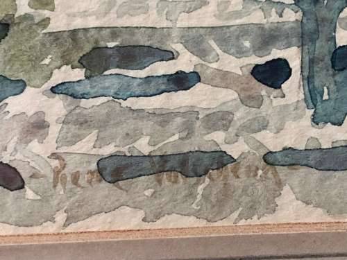 HIGH INVESTMENT ART !!! - FAMOUS SA ARTIST PIERRE VOLSCHENK (1926 -) ORIGINAL WATERCOLOR