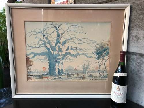 HIGH INVESTMENT ART !!! - FAMOUS SA ARTIST PIERRE VOLSCHENK (1926 -) ORIGINAL WATERCOLOR