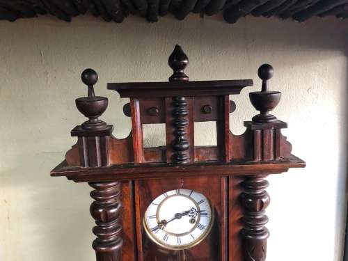 WHAT A BEAUTY !!! ANTIQUE GUSTAV BECKER VIENNA REGULATOR SILESIA WALL CLOCK CIRCA 1920's