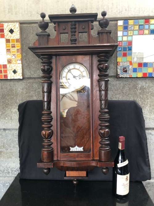 WHAT A BEAUTY !!! ANTIQUE GUSTAV BECKER VIENNA REGULATOR SILESIA WALL CLOCK CIRCA 1920's