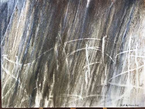 INVESTMENT ART~ LYNETTE TEN KROODEN - SOUTH AFRICAN ARTIST(1955 - ) UNFRAMED OIL ON CANVAS 1m X 1m