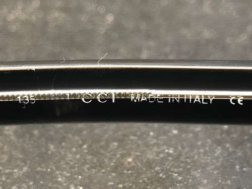 Genuine Gucci 135 GG1180 MH9 Black and Clear Glasses With a Vintage Leather Gucci Glasses Case