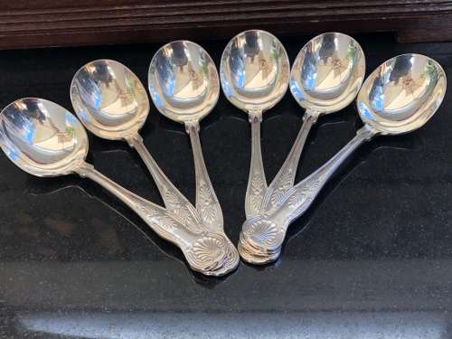 WOW !!! EETRITE SILVER PLATED KINGS PATTERN BOXED 6 PLACE CUTLERY CANTEEN - 59 PIECES