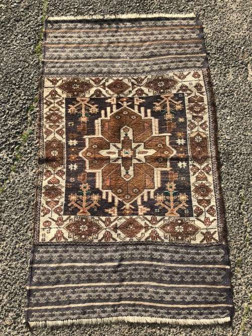 WOW !!! STUNNING ANTIQUE AFGHAN WOOL TAIMANI KILIM / PERSIAN CARPET 1400 X 820mm
