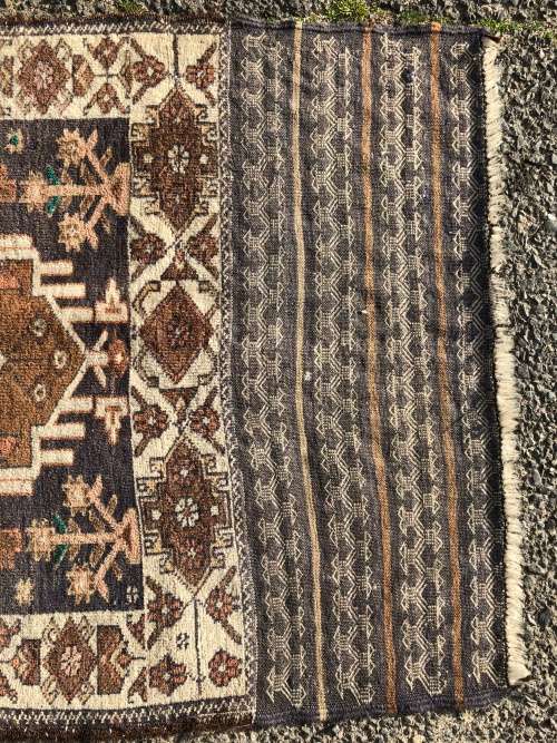 WOW !!! STUNNING ANTIQUE AFGHAN WOOL TAIMANI KILIM / PERSIAN CARPET 1400 X 820mm
