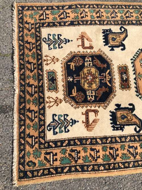WOW !!! FANTASTIC PURE WOOL HAND KNOTTED BOKHARA PERSIAN CARPET 2300 X 1430mm