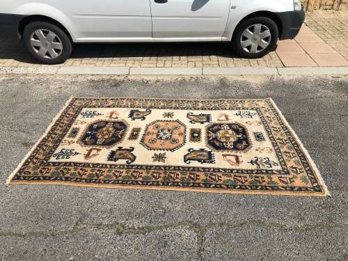 WOW !!! FANTASTIC PURE WOOL HAND KNOTTED BOKHARA PERSIAN CARPET 2300 X 1430mm