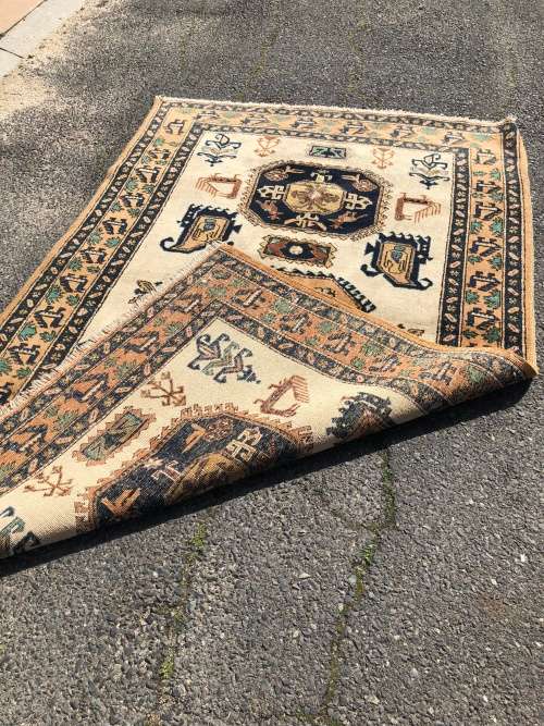 WOW !!! FANTASTIC PURE WOOL HAND KNOTTED BOKHARA PERSIAN CARPET 2300 X 1430mm