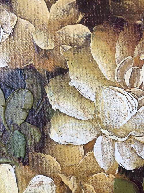 WOW !!! FANTASTIC SA ARTIST ROBERT COX FRAMED ORIGINAL OIL ON BOARD STILL LIFE OF FLOWERS - SIGNED