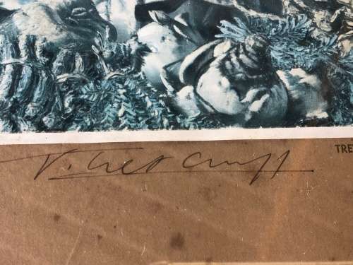 INVESTMENT ART !!! RARE TRETCHIKOFF LITHOGRAPH "HERB SELLER" SIGNED IN PENCIL BY THE ARTIST
