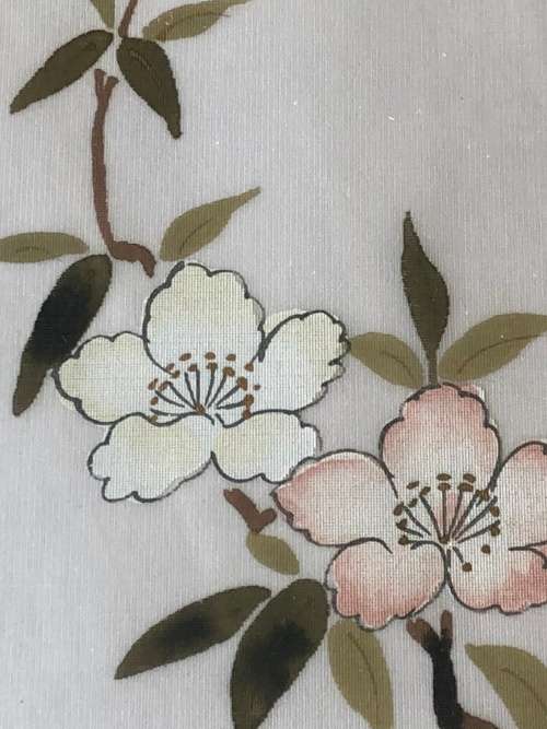 WOW !!! STUNNING CHINESE PAINTING ON SILK FRAMED WITH CALLIGRAPHY