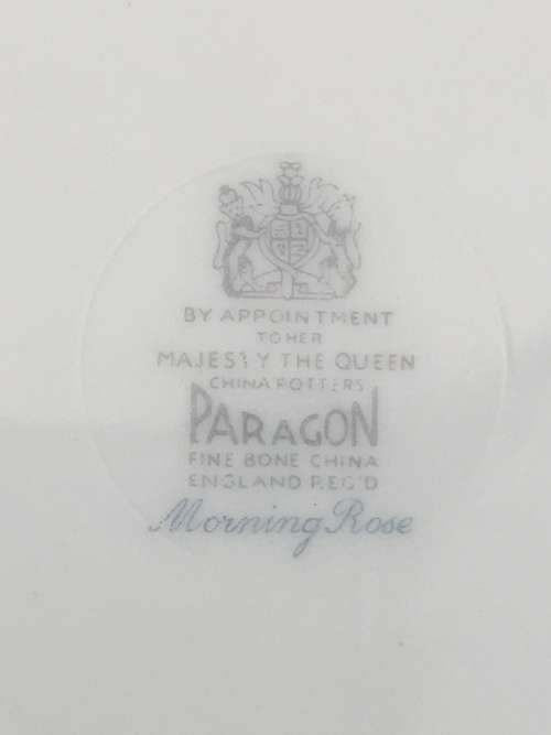 Stunning. 6 x 23 cm Plates - Vintage Paragon "Morning Rose"By Appointment to Her Majesty The Queen.