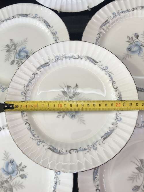Stunning. 6 x 23 cm Plates - Vintage Paragon "Morning Rose"By Appointment to Her Majesty The Queen.