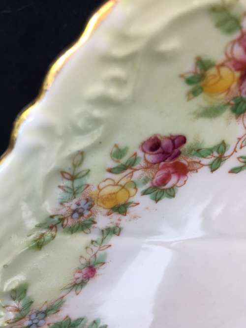Stunning Antique c1892-1909  Redfern & Drakeford Fine Porcelain Cake Plate. 22.5 cm