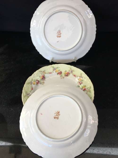 Lot Stunning Antique c1892-1909  Redfern & Drakeford Fine Porcelain Side Plates  cm
