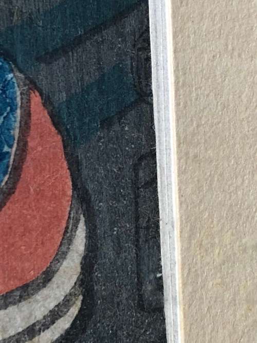 INVESTMENT ART !!! MASTER ARTIST UTAGAWA KUNISADA (TOYOKUNI III) (1786 - 1865 )  ORIGINAL WOODBLOCK