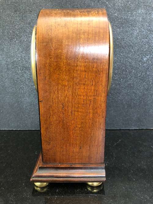 WOW !!! STUNNING MAPPIN & WEBB MAHOGANY CASED INLAID MANTLE / TABLE CLOCK - WORKING 100 %