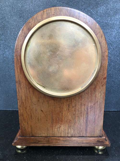 WOW !!! STUNNING MAPPIN & WEBB MAHOGANY CASED INLAID MANTLE / TABLE CLOCK - WORKING 100 %