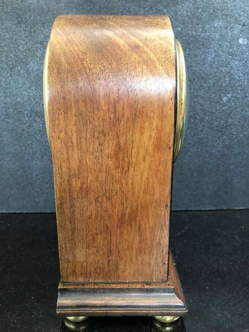 WOW !!! STUNNING MAPPIN & WEBB MAHOGANY CASED INLAID MANTLE / TABLE CLOCK - WORKING 100 %