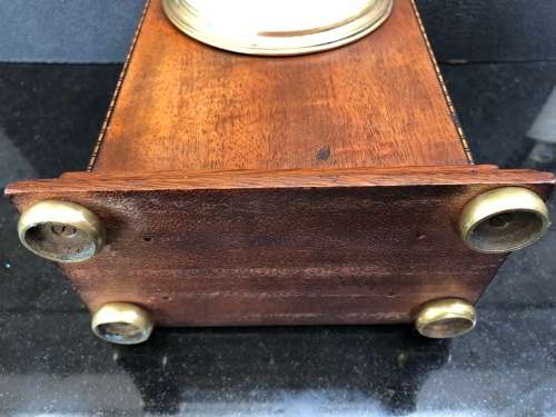 WOW !!! STUNNING MAPPIN & WEBB MAHOGANY CASED INLAID MANTLE / TABLE CLOCK - WORKING 100 %