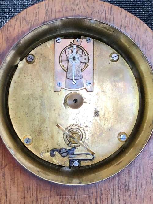 WOW !!! STUNNING MAPPIN & WEBB MAHOGANY CASED INLAID MANTLE / TABLE CLOCK - WORKING 100 %