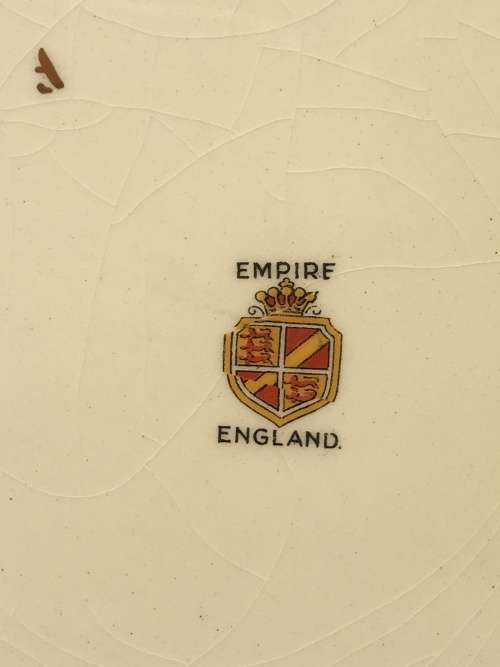 Empire England 1937 Square Commemorative Coronation Display Plate Of King George & Queen Elizabeth