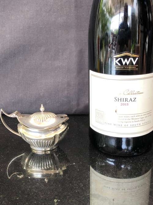 WOW !!! GORGEOUS EPNS ART DECO STYLE SILVERPLATE SALT CELLAR - MARKED EPNS