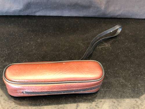 Vintage Copitar Brass and Leather Spyglass, Telescope, Monocular, 25 x 30mm In the original case