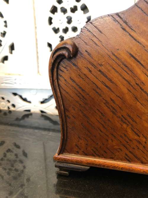 WOW !!! SIMPLY STUNNING MAHOGANY CASED IMPERIAL MANTLE CLOCK WORKING 100% MADE IN CROYDON ENGLAND