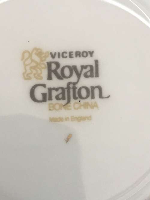 Lot Beautiful Vintage Viceroy Cobalt by Royal Grafton Demitasse Cups and Saucers