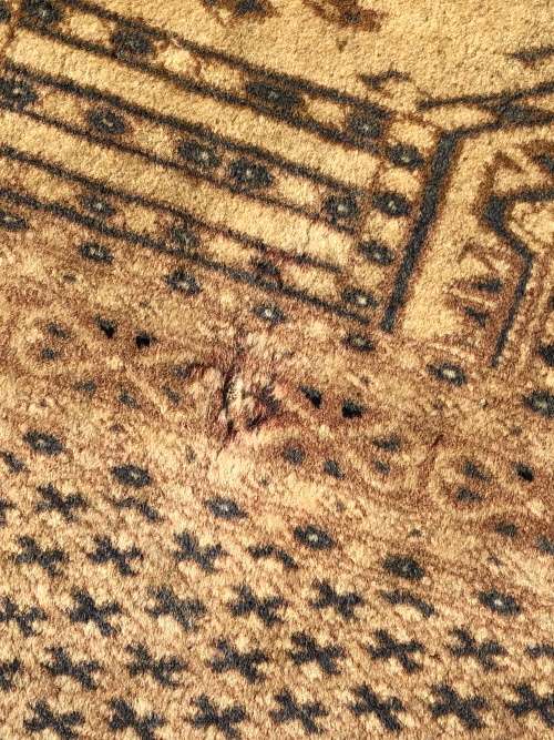 WOW !!! VINTAGE PURE WOOL HAND KNOTTED BOKHARA PERSIAN CARPET - OVER 50 YEARS OLD 1830 X 1260mm